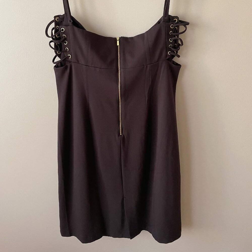 Anthropologie Sleeveless Corset Slim Knee-Length Black Dress By Maeve size XL - Picture 9 of 9